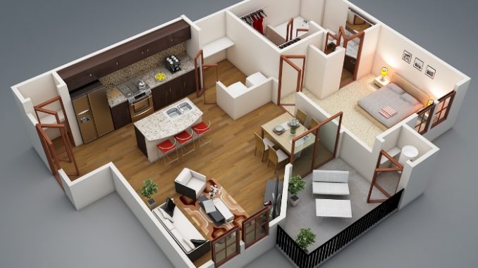 Desain Rumah Minimalis Mewah 1 Lantai 1 Kamar