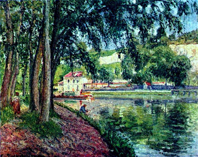 Lukisan ‘Fishing in Summer’ karya Camille Pissarro