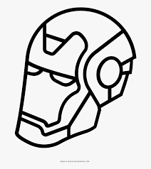 7. Sketsa Helm Iron Man