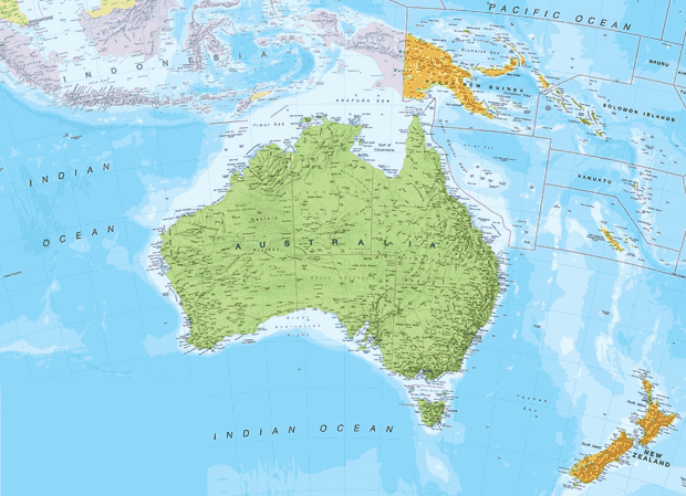 Letak Benua Australia dan Batas Wilayahnya